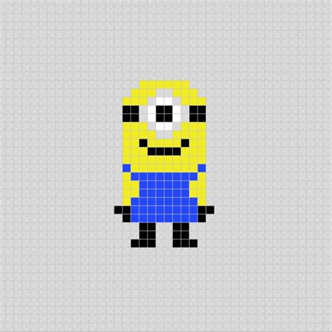 Minion - Mi Villano Favorito (Película de Animación) Pixel Art Patterns | Pixel art, Punto de ...