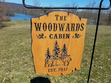 Custom Outdoor House Signs Custom Wooden Signs Camp Sign | Etsy