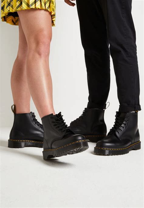 Dr. Martens 101 BEX - Bottines à lacets - black smooth/noir - ZALANDO.BE | Zwarte enkellaarsjes ...