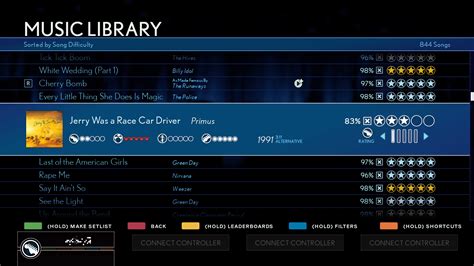 Sorted by Song Difficulty : r/Rockband