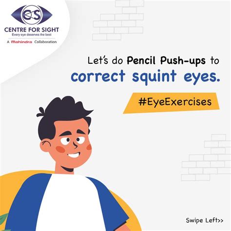 #PencilPushup is an excellent #EyeExercise for squint in adults and kids. This exercise helps ...