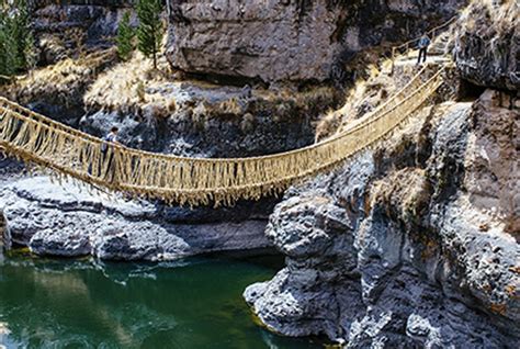 Keshwa Chaca - Last Suspension Rope Bridge Of Inca People | Ancient Pages