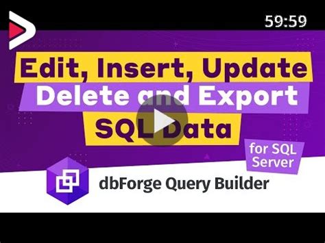 Editing SQL Data using dbForge Query Builder for SQL Server دیدئو dideo
