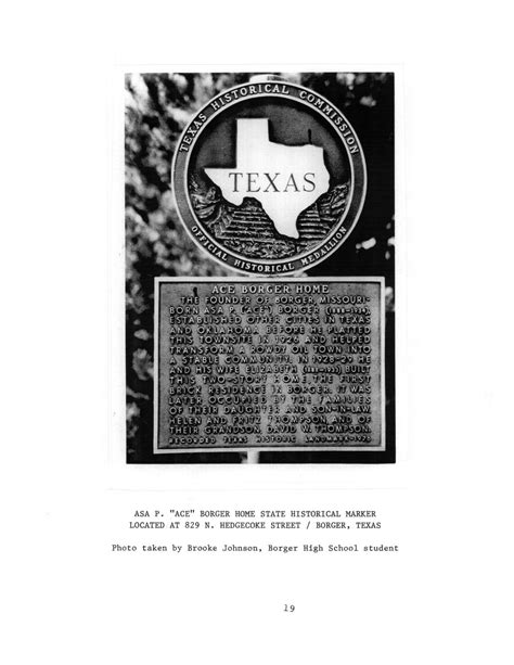 Marked Historical Sites of Hutchinson County, Texas - Page 19 - The ...