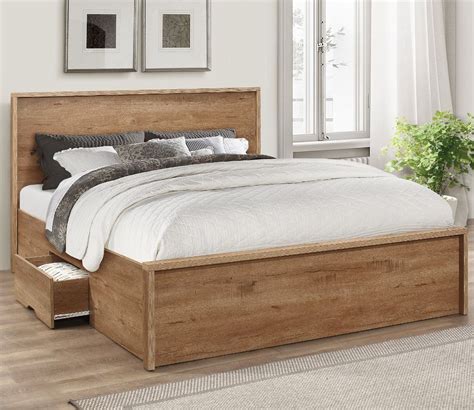 Stockwell Oak Wooden Storage Bed | Happy Beds