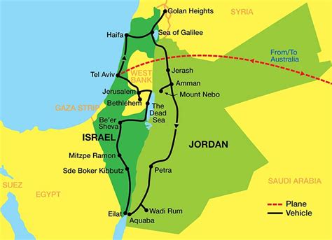 Atlas Gipfel Magnet tourist map of israel and jordan Kamel Festnahme Eifersucht