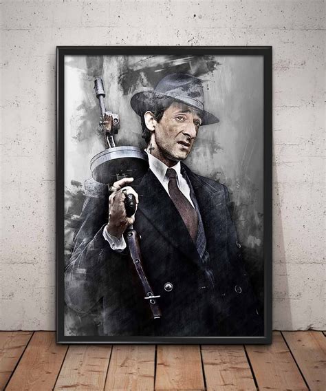 Luca Changretta Print Peaky Blinders Adrien Brody Art Print Wall Art ...