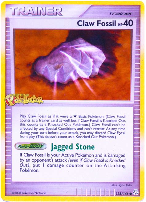 Claw Fossil - Legends Awakened #138 Pokemon Card