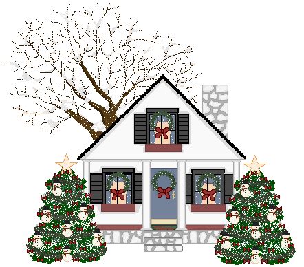 Christmas house Graphic Animated Gif - Graphics christmas house 098813 | Animated christmas ...