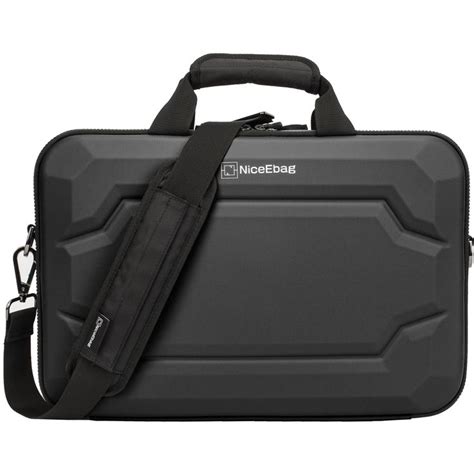 NiceEbag 17.3 Inch Rugged Armor Laptop Briefcase Messenger Bag with ...