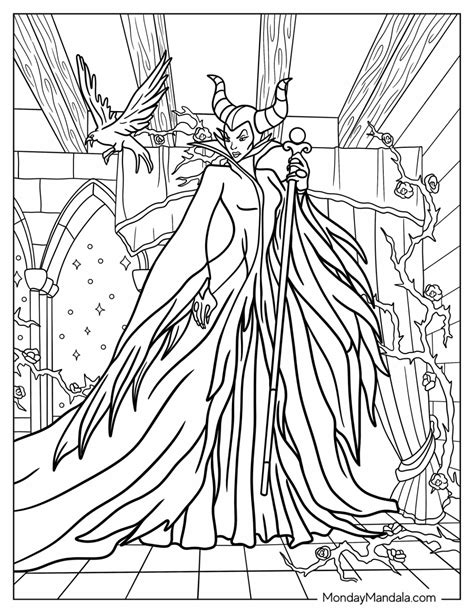 20 Maleficent Coloring Pages (Free PDF Printables)