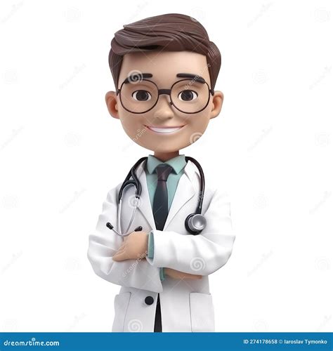 Young Smiling Man Doctor, Medical Specialist Medicine Concept. Cute 3d ...