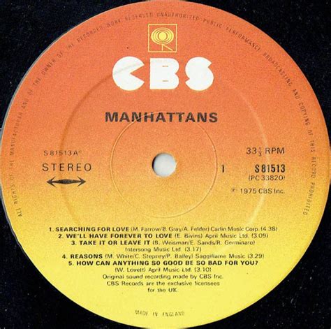 Manhattans – The Manhattans (LP, Album) – akerrecords.nl