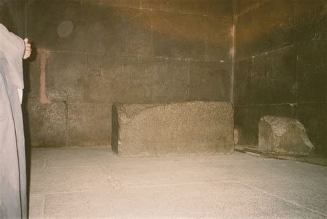 King Khufu Mummy Inside the king's chamber of