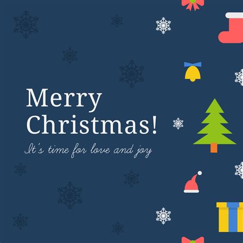 Merry Christmas Instagram Post Template | Visme