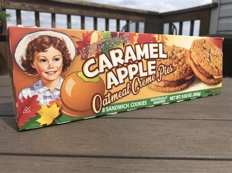 REVIEW: Little Debbie Caramel Apple Oatmeal Creme Pies - Junk Banter