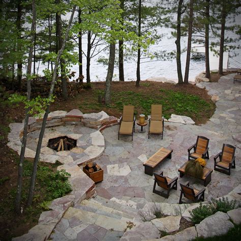 Landscape design for modern rustic stone home pavers wall stone – Artofit