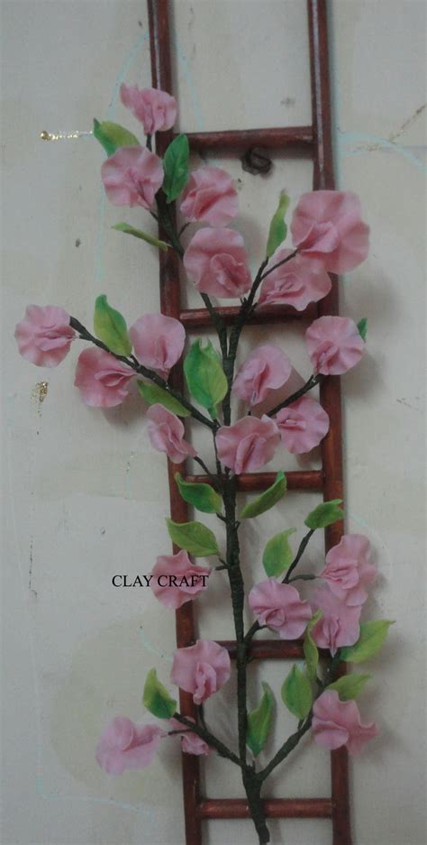 clay flowers and figurines: AIR DRY CLAY FLOWERS