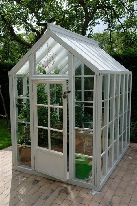 This is a small freestanding greenhouse without its own foundation. This would be a good ...