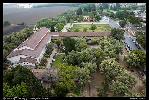 Picture/Photo: Aerial view of Mission San Juan courtyard and San Juan ...