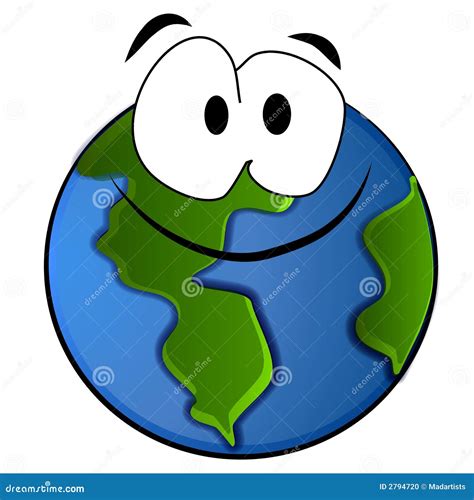 Smiling Planet Earth. Stock Photography | CartoonDealer.com #243087296