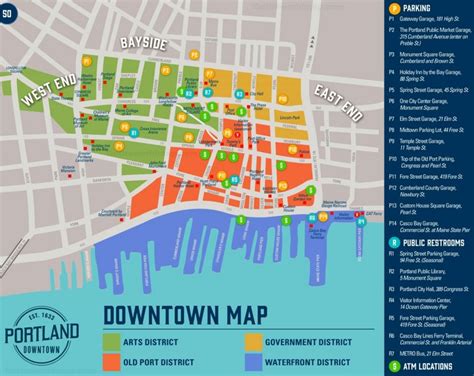 Portland sightseeing map - Ontheworldmap.com