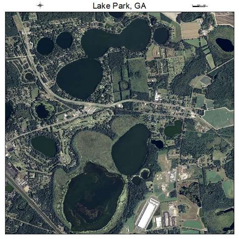 Aerial Photography Map of Lake Park, GA Georgia