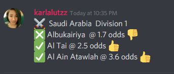 First Picks of the Day from Saudi Arabia Division 1 : r/sportsbetting