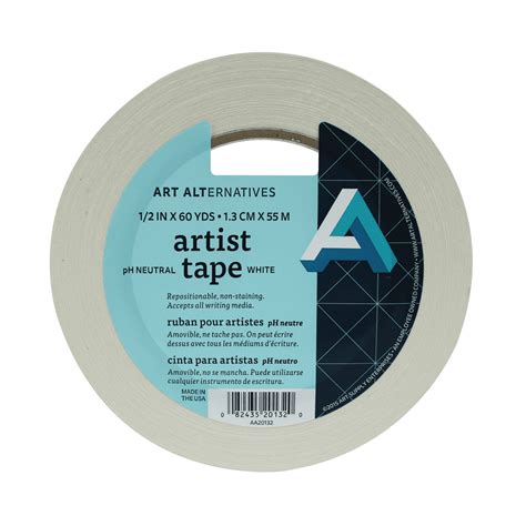 Art Alternatives Artist Tape, 1/2", White - Walmart.com