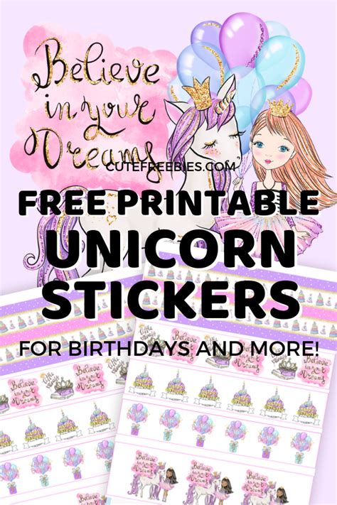 Unicorn-planner-stickers - Cute Freebies For You