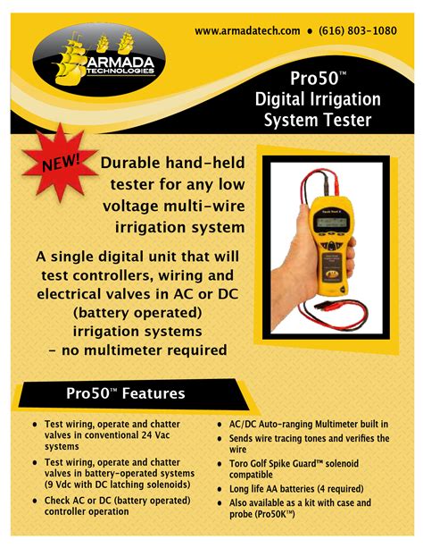 Pro50TM Digital Irrigation System Tester - Sprinkler Installation Tools | Sprinkler Supply Store