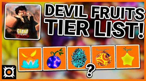 Grand Piece Online (Roblox) - Devil Fruits Tier List: September 2021 - YouTube