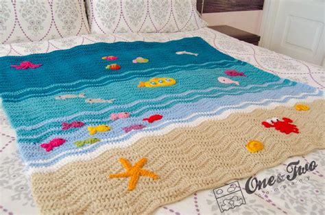 Sea Life Blanket Crochet Pattern | Crochet blanket patterns, Crochet blanket tutorial, Beach ...