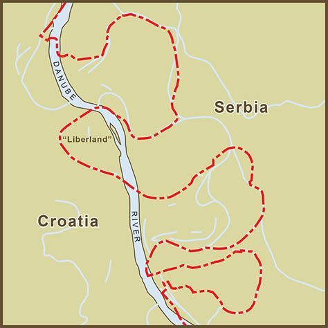 The Strange Border between Croatia and Serbia in Liberland — am proehl