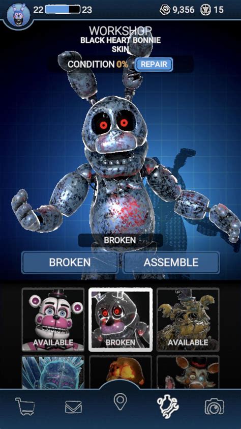 Who else agrees that Black Heart Bonnie looks horrifying when he’s broken! : r/FnafAr