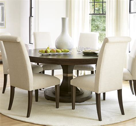 Large Round Expandable Dining Table - Image to u