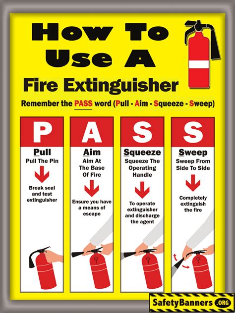 Printable Fire Extinguisher Instructions