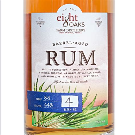 Eight Oaks – Barrel Aged Rum – Pennsylvania Libations