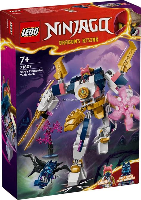 LEGO 71807 Ninjago Sora's Elemental Tech Mech Building Toy Set