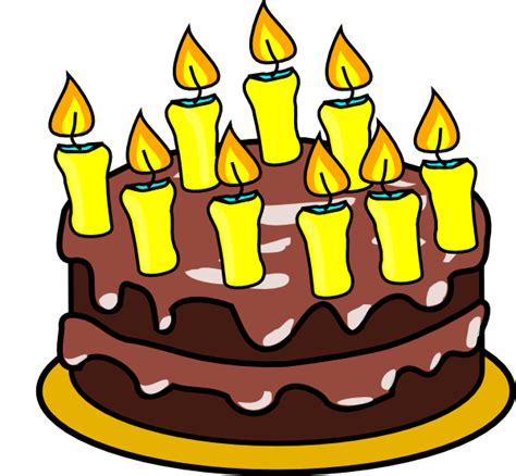 9th Birthday Cake Clip Art at Clker.com - vector clip art online, royalty free & public domain