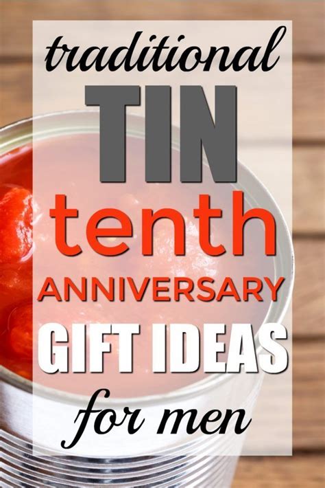 Tin 10th Anniversary Gifts for Him | for Husbands | 10 year wedding anniversary gift, 10th ...