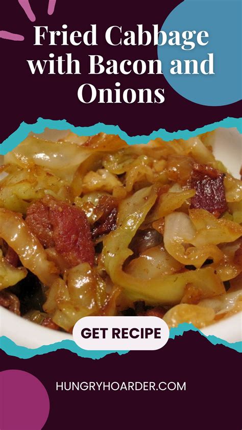 Fried Cabbage with Bacon and Onions Recipe - Hungry Hoarder