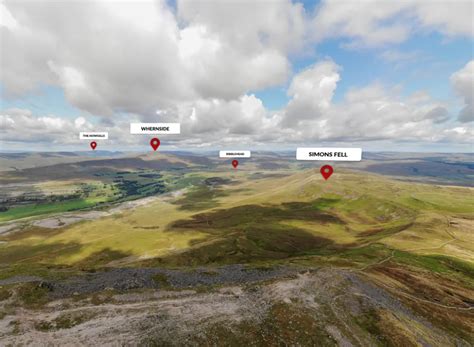 Yorkshire Three Peaks Aerial Map - Aerial Photography and Video ...