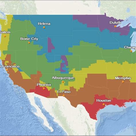 DOE climate zones and representative cities (U.S. Department of Energy,... | Download Scientific ...