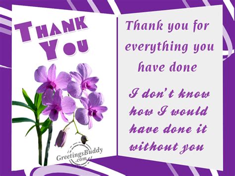 Thank You For Everything You Have Done - GreetingsBuddy.com