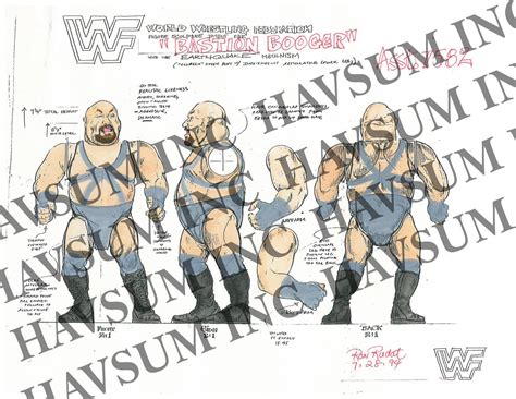 Unreleased WWF Hasbro Orange Card Series 12 Bastion Booger – Wrestling Figure Database