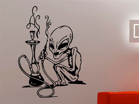 Alien Wall Sticker Vinyl Decal UFO Vinyl Art Home Interior