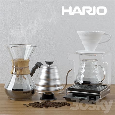 3d models: Other kitchen accessories - Hario V60 Set