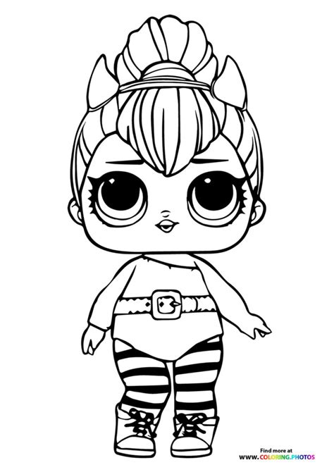 Lol doll Spice - Coloring Pages for kids