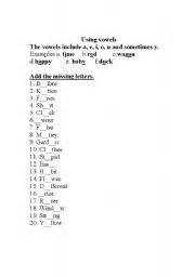 14 Best Images of Two Vowels Together Worksheets - Two Vowels Together ...